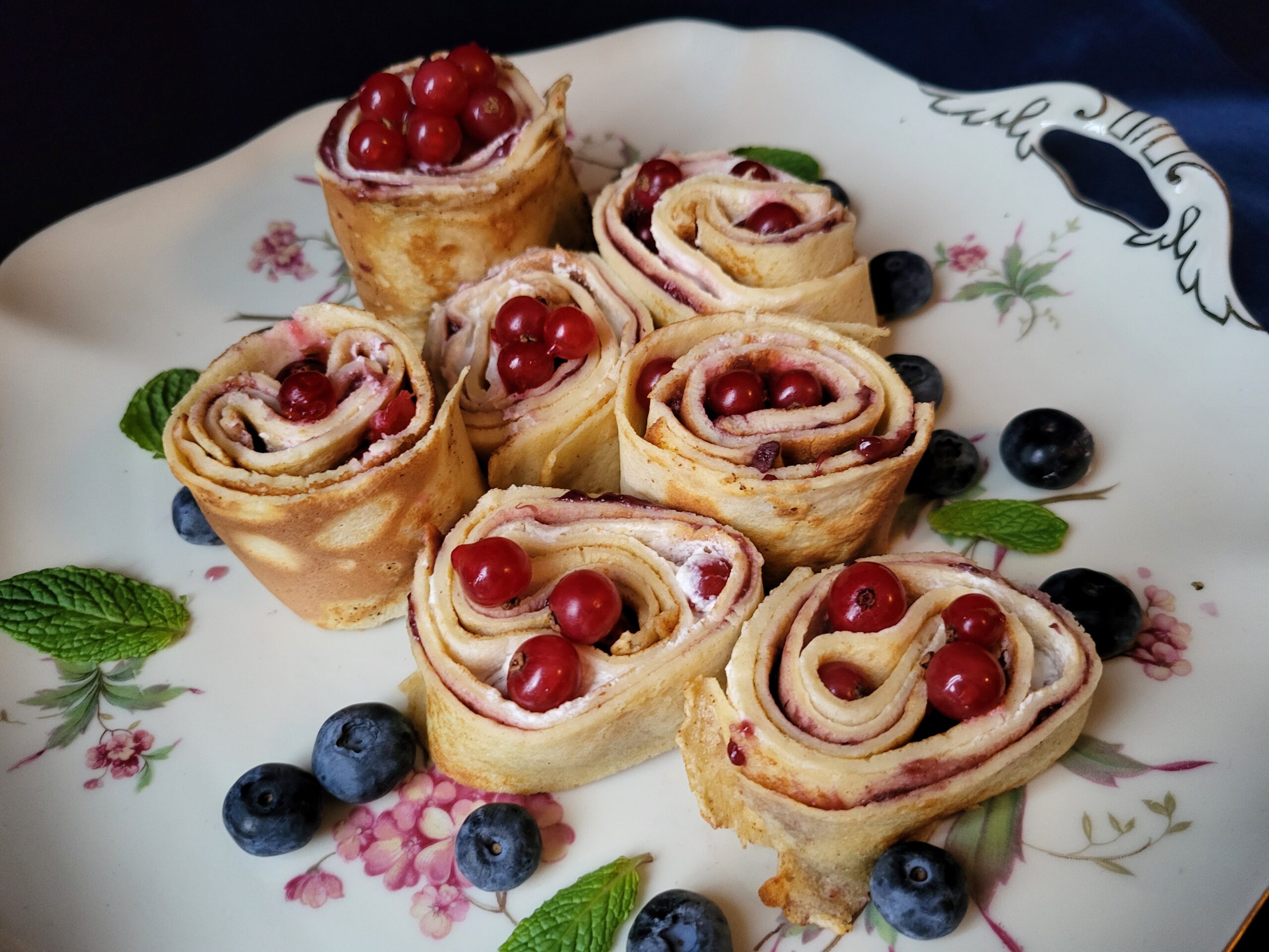 Flensrolletjes met fruit